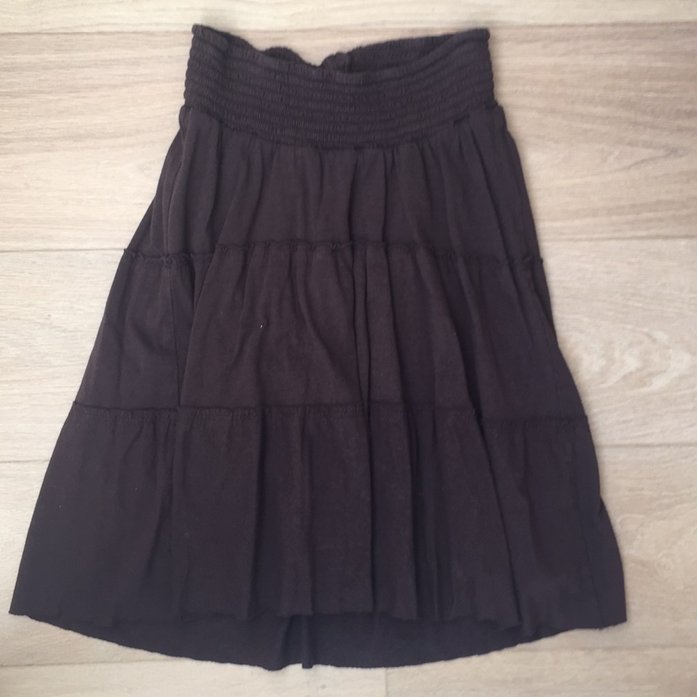 A pea in the pod maternity skirt small brown